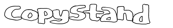 CopyStand font preview